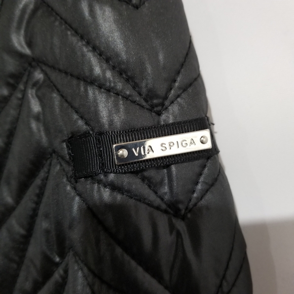 VIA SPIGA Quilted Lightweight Black Jacket - Picture 4 of 11